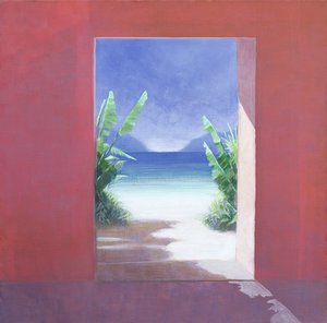 Banana Palms，2005（画布上的丙烯酸树脂）